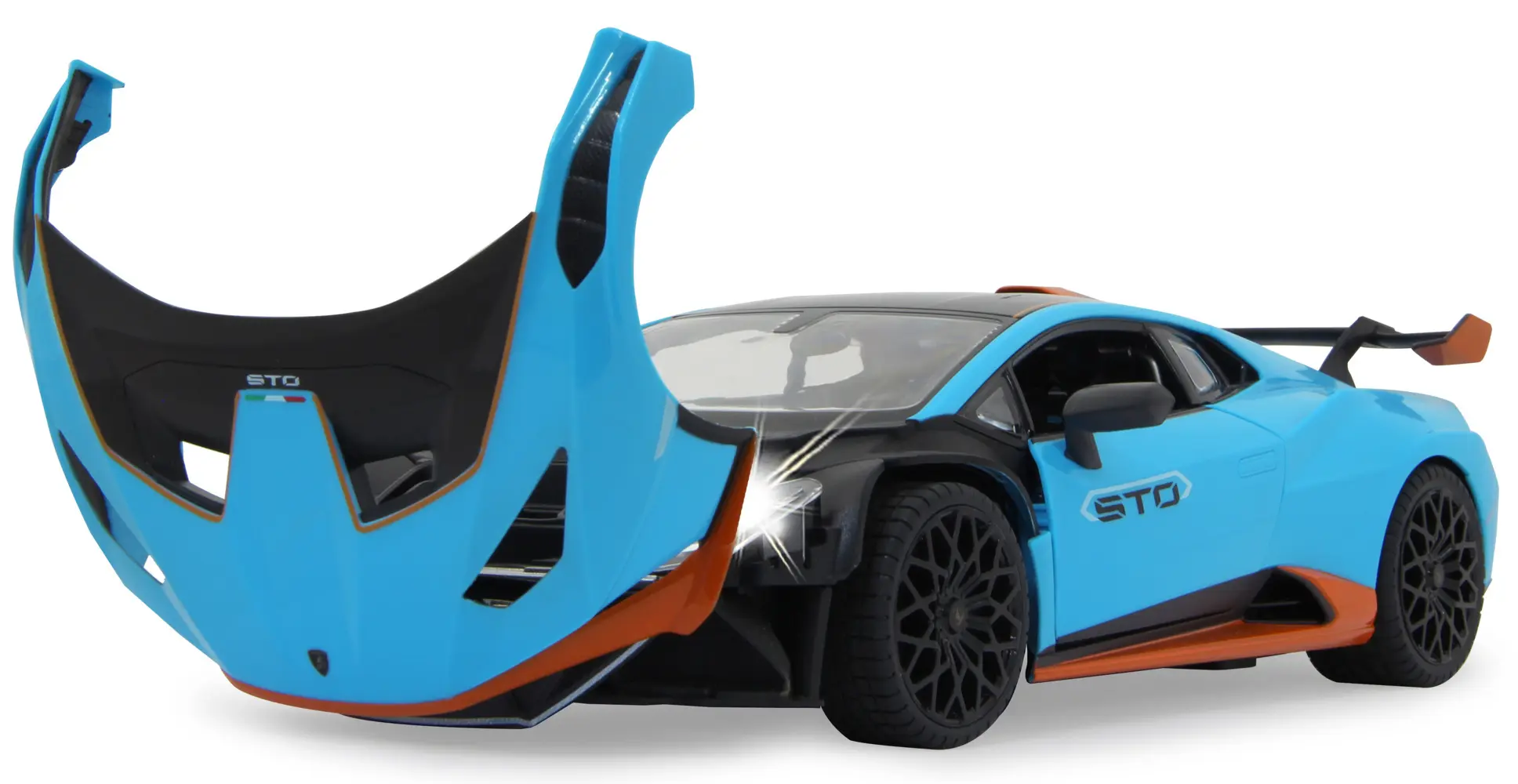 Bild: 4042774467258 | Lamborghini Huracán STO 1:14 blau 2,4GHz Tür manuell | 402100 | 2025