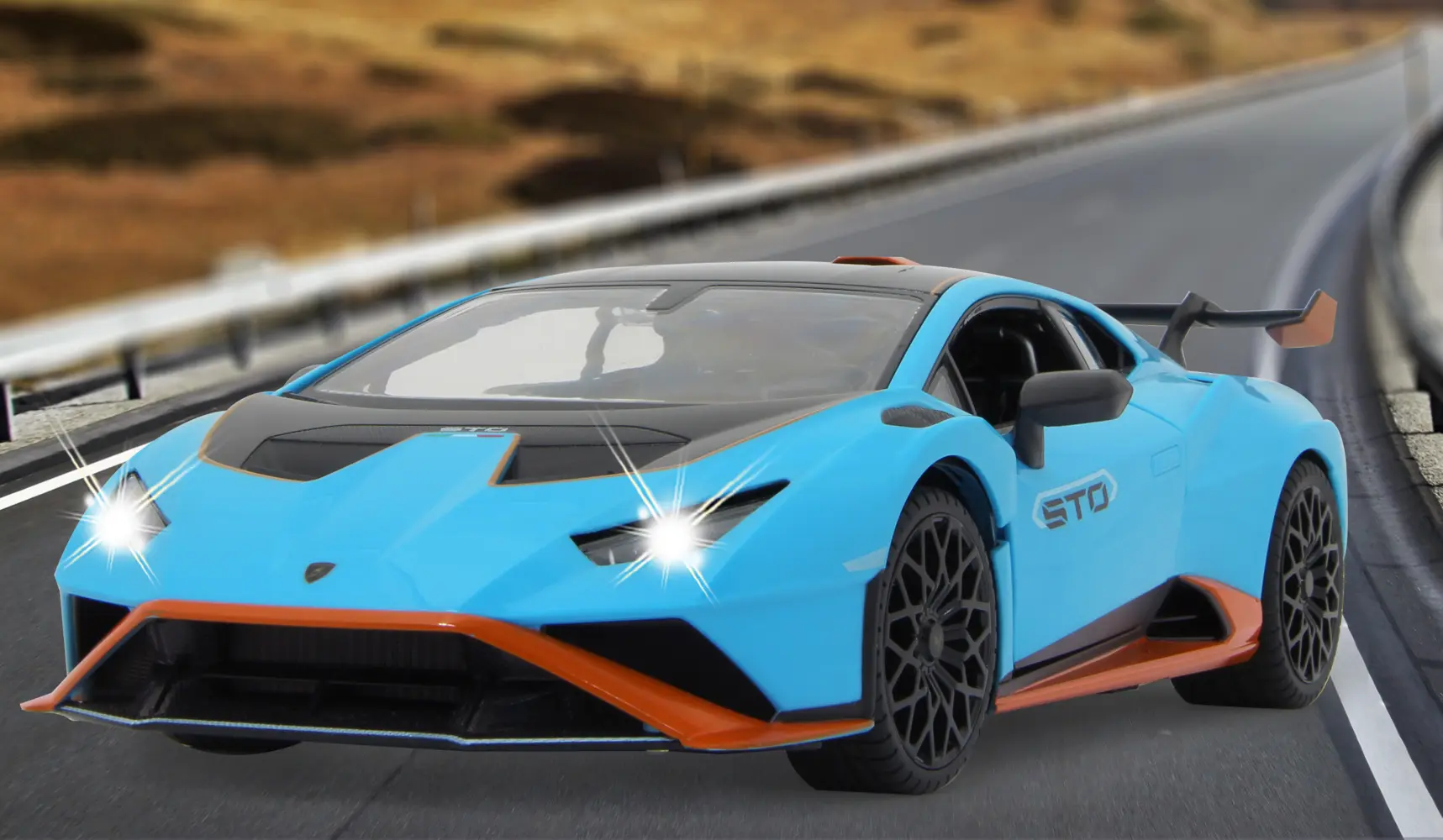 Bild: 4042774467258 | Lamborghini Huracán STO 1:14 blau 2,4GHz Tür manuell | 402100 | 2025