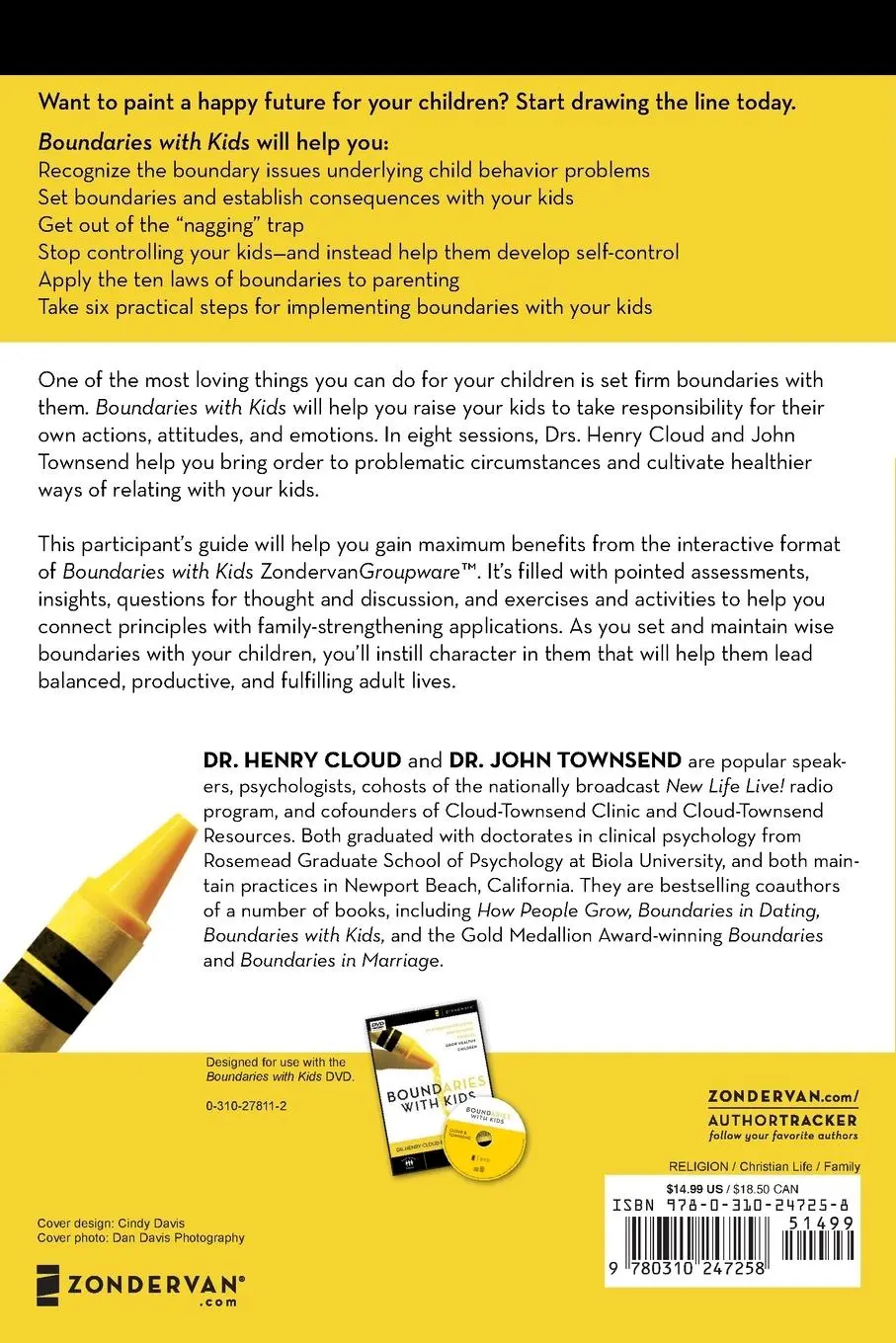 Rückseite: 9780310247258 | Boundaries with Kids Participant's Guide | Henry Cloud (u. a.) | Buch