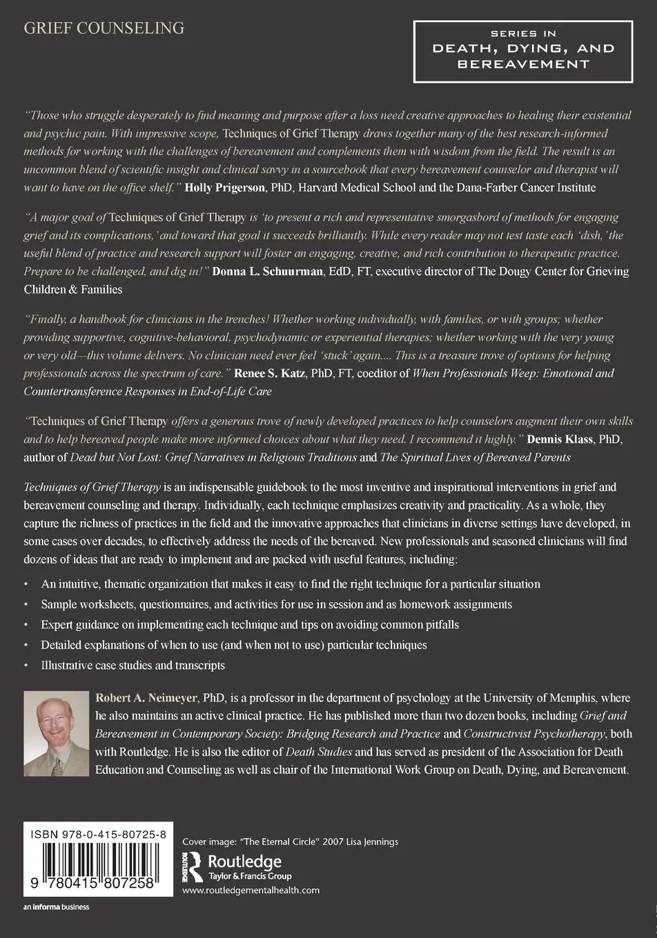 Rückseite: 9780415807258 | Techniques of Grief Therapy | Robert A. Neimeyer | Taschenbuch | 2012