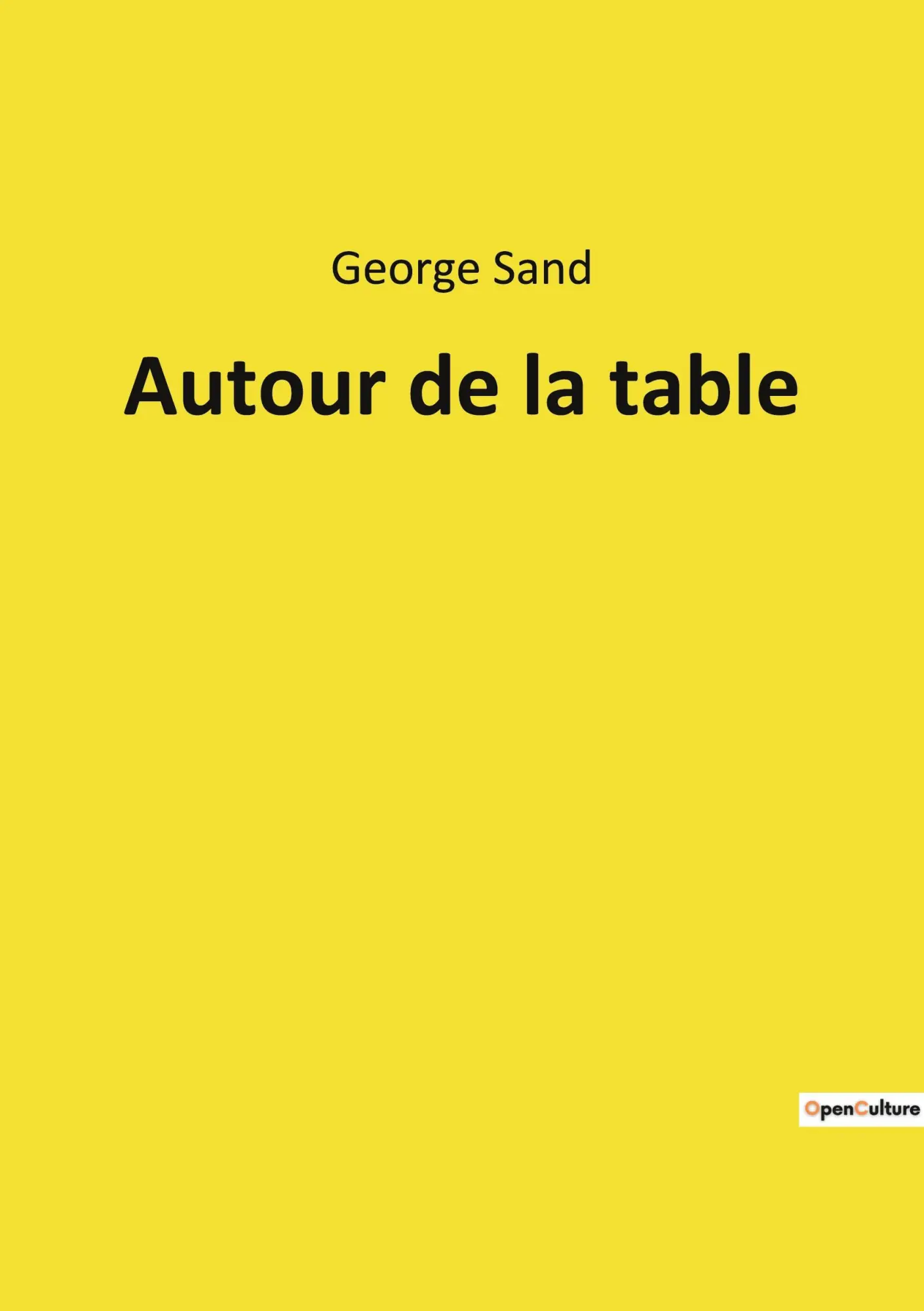 Cover: 9782385087258 | Autour de la table | George Sand | Taschenbuch | Französisch | 2022