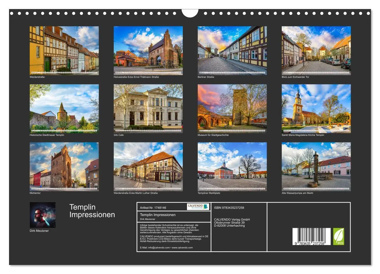 Bild: 9783435237258 | Templin Impressionen (Wandkalender 2025 DIN A3 quer), CALVENDO...