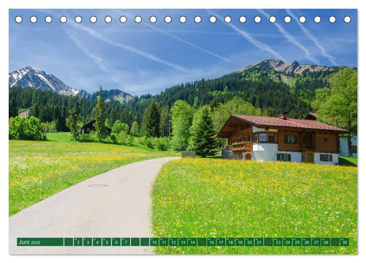 Bild: 9783435307258 | Tannheim und das Tal (Tischkalender 2025 DIN A5 quer), CALVENDO...