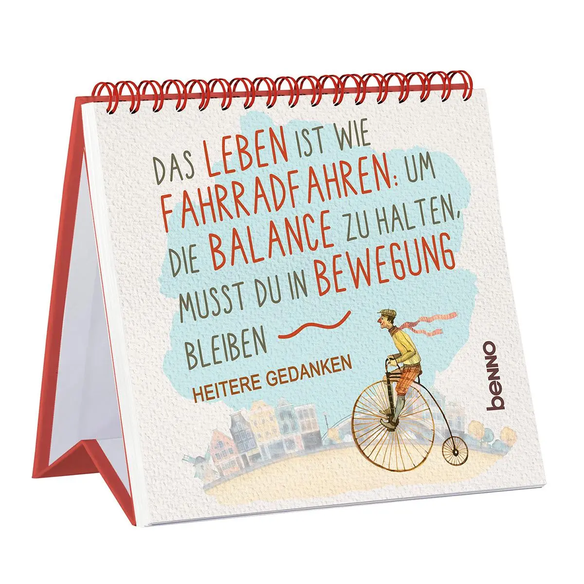 Bild: 9783746267258 | Das Leben ist wie Fahrradfahren: Um die Balance zu halten, musst du...
