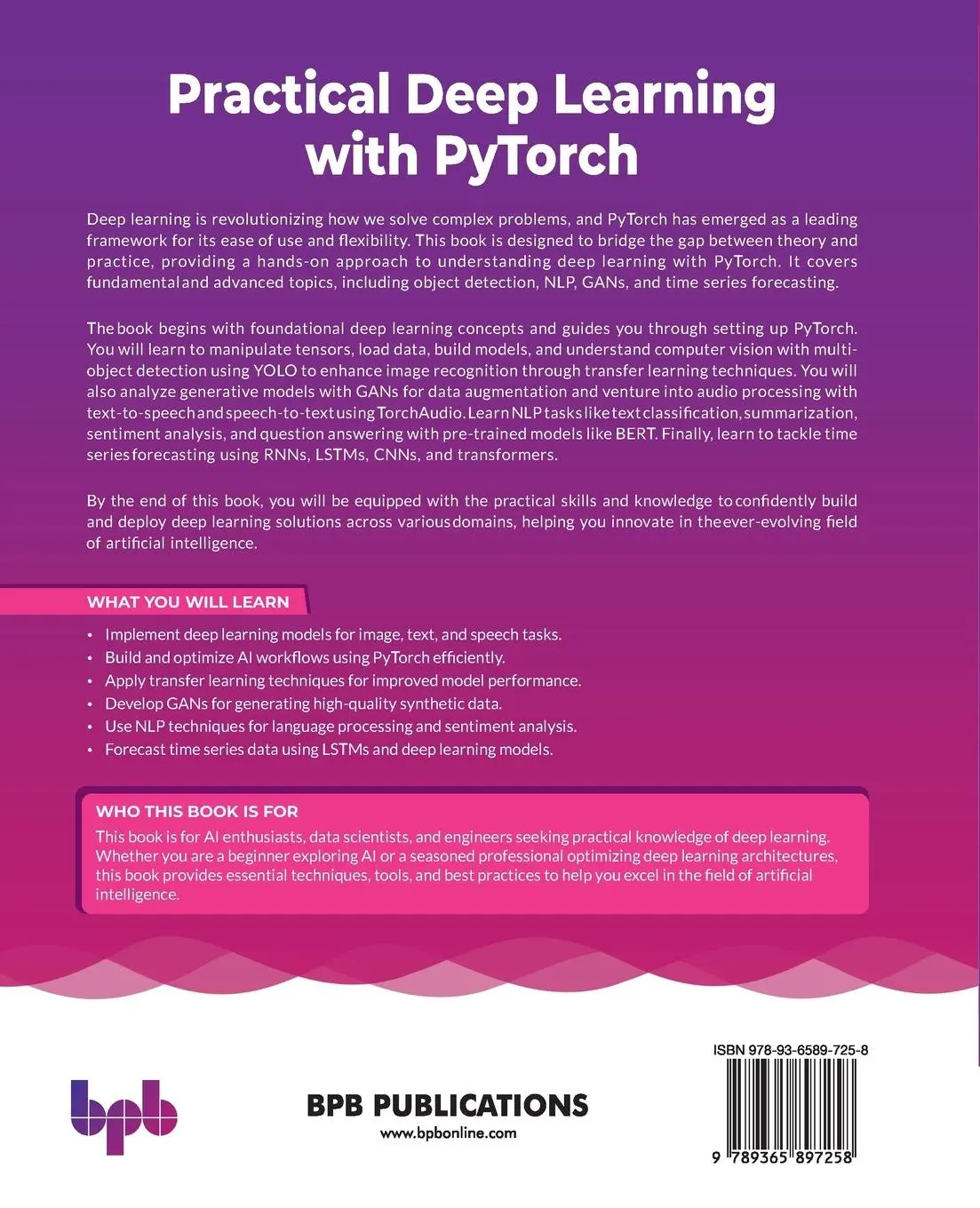 Rückseite: 9789365897258 | Practical Deep Learning with PyTorch | Deepak Gowda | Taschenbuch