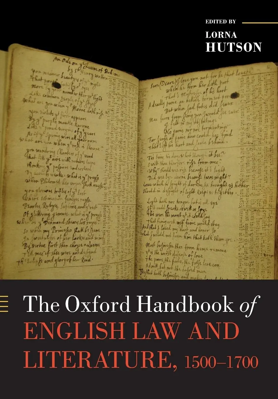 Cover: 9780198857358 | The Oxford Handbook of English Law and Literature, 1500-1700 | Hutson