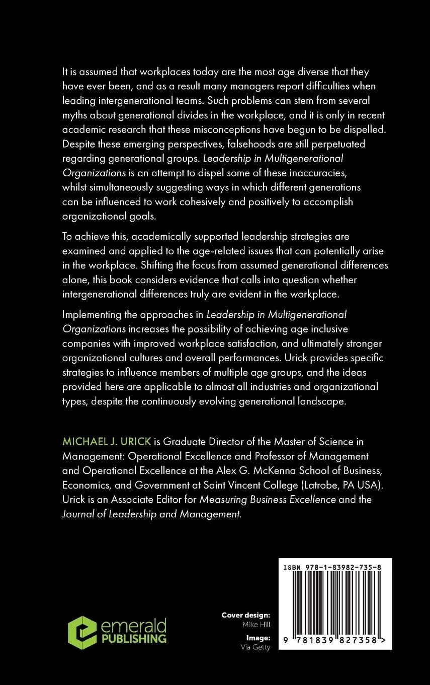 Rückseite: 9781839827358 | Leadership in Multigenerational Organizations | Michael J. Urick