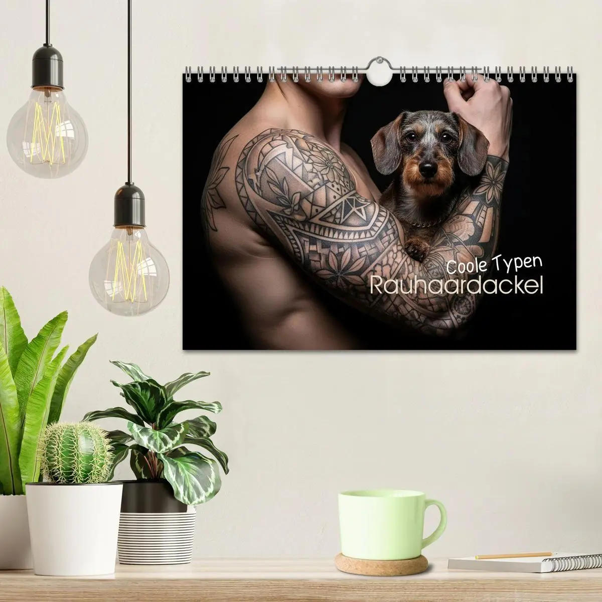 Bild: 9783516717358 | Coole Typen - Rauhaardackel (Wandkalender 2026 DIN A4 quer),...