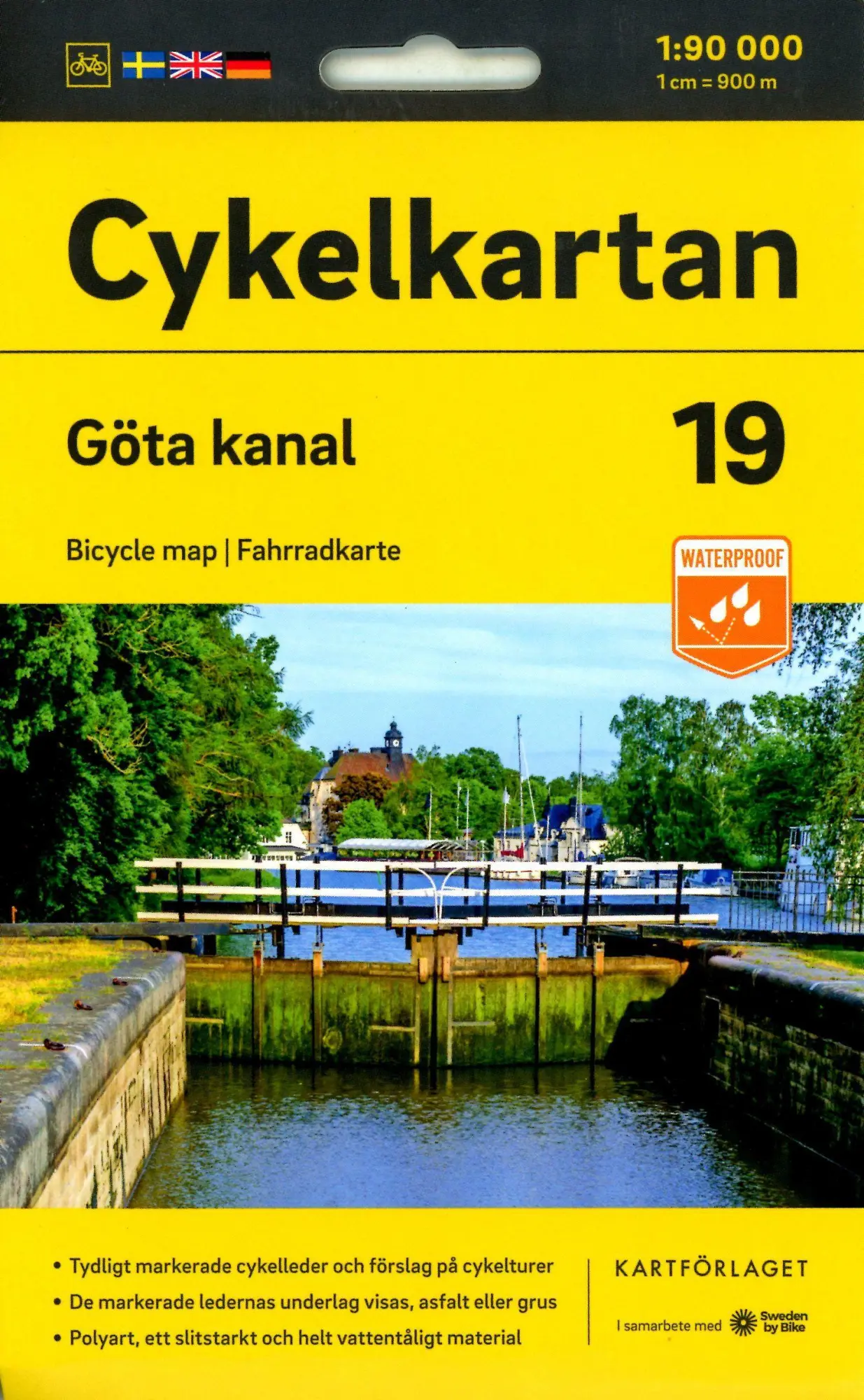 Cover: 9789189427358 | Cykelkartan Blad 19 Göta kanal 1:90000 | (Land-)Karte | Schwedisch