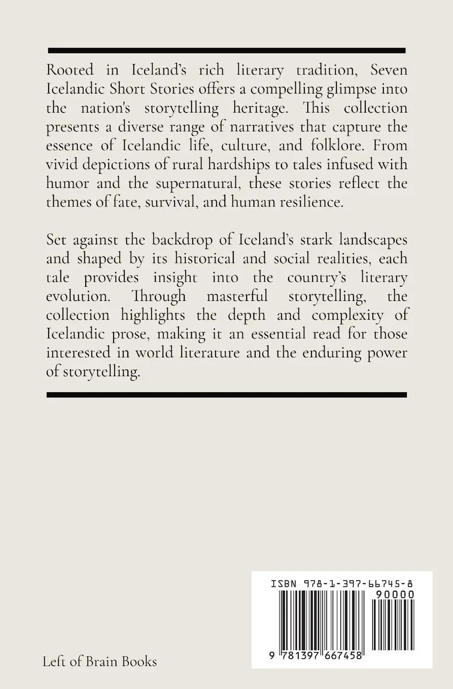 Rückseite: 9781397667458 | Seven Icelandic Short Stories | The Ministry of Education Reykjavik