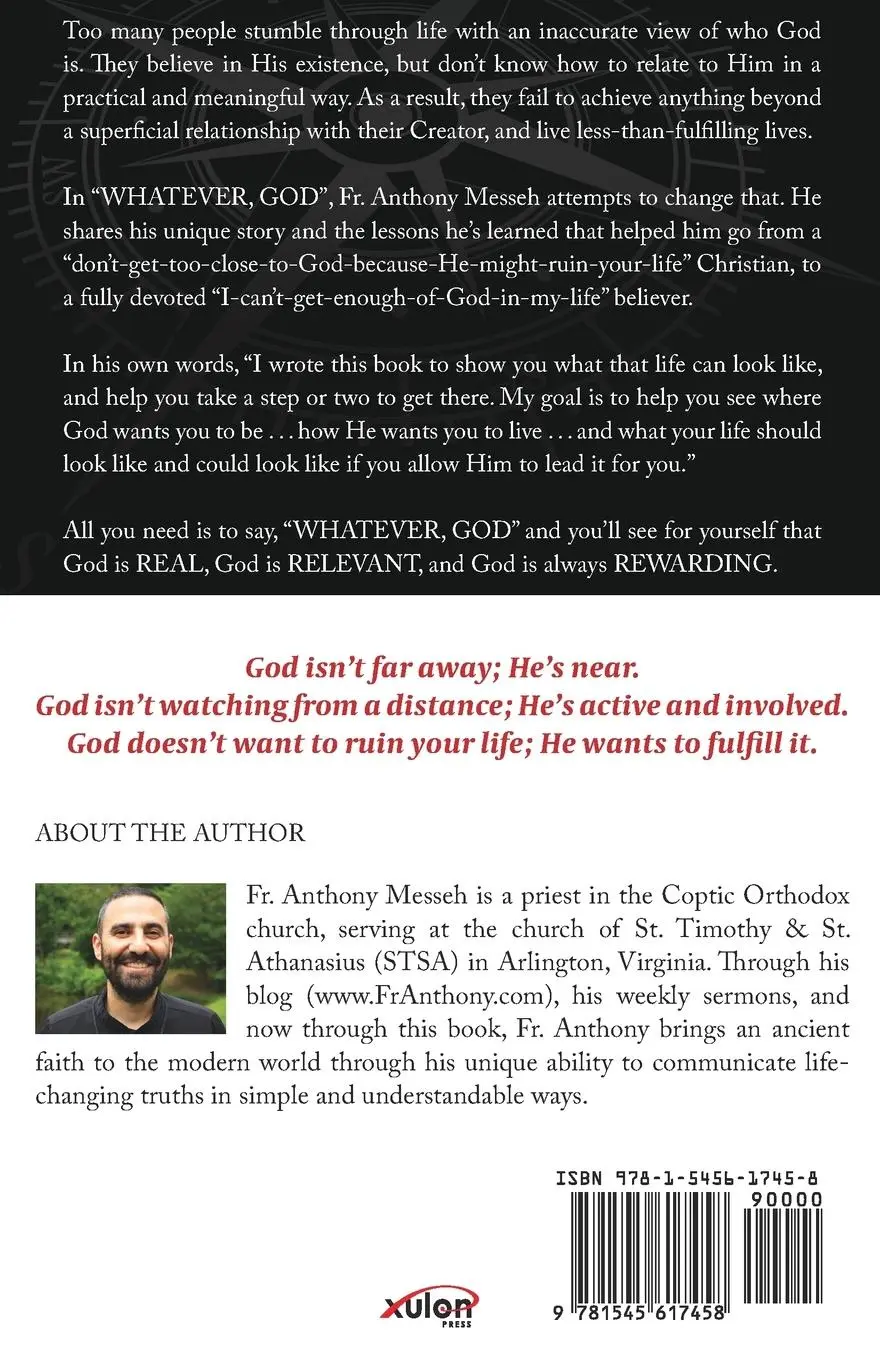 Rückseite: 9781545617458 | "Whatever, God" | Rediscovering the One I Thought I Knew | Messeh
