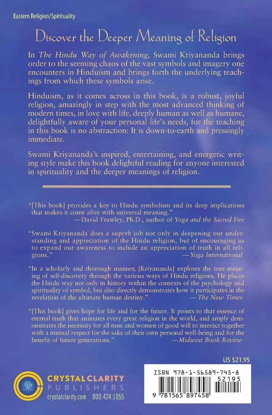 Rückseite: 9781565897458 | The Hindu Way of Awakening | An Essential View of Religion | Buch