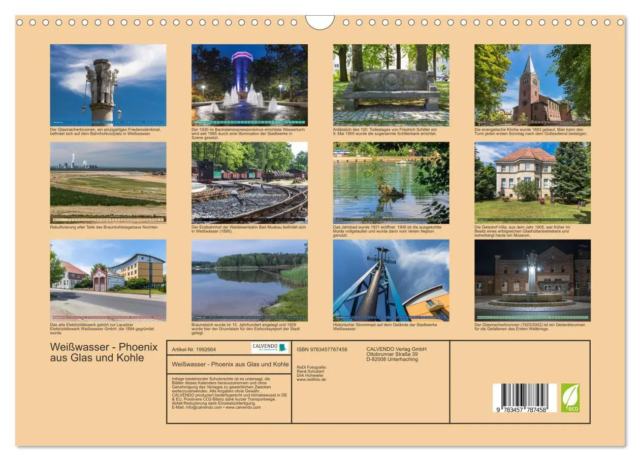 Bild: 9783457787458 | Weißwasser - Phoenix aus Glas und Kohle (Wandkalender 2026 DIN A3...