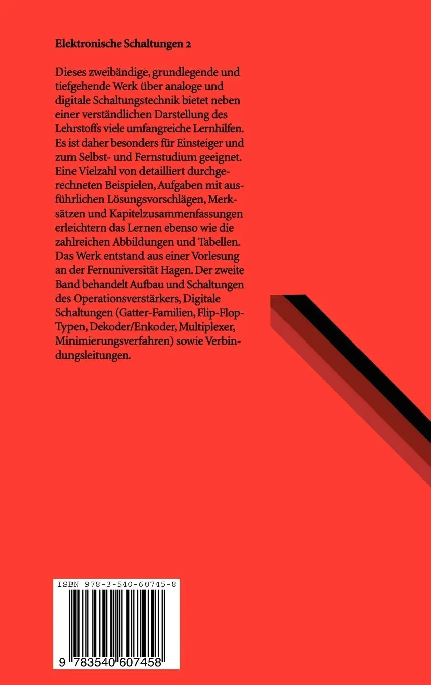 Rückseite: 9783540607458 | Elektronische Schaltungen 2 | Ulf Niemeyer (u. a.) | Buch | xiv | 1996