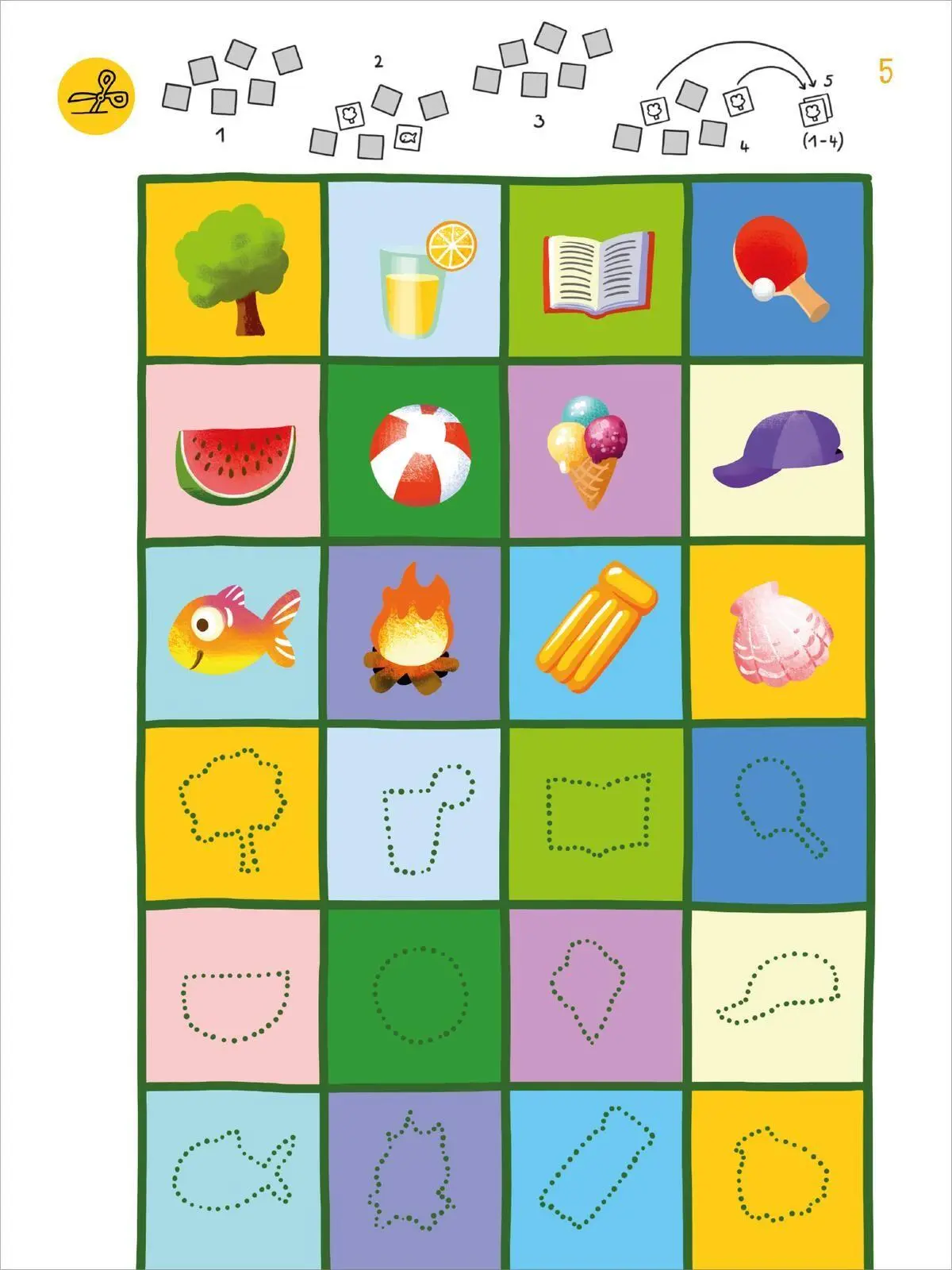 Bild: 9783845867458 | Mein erstes Sticker-Bastelheft - Ferien | Sabine Legien | Taschenbuch