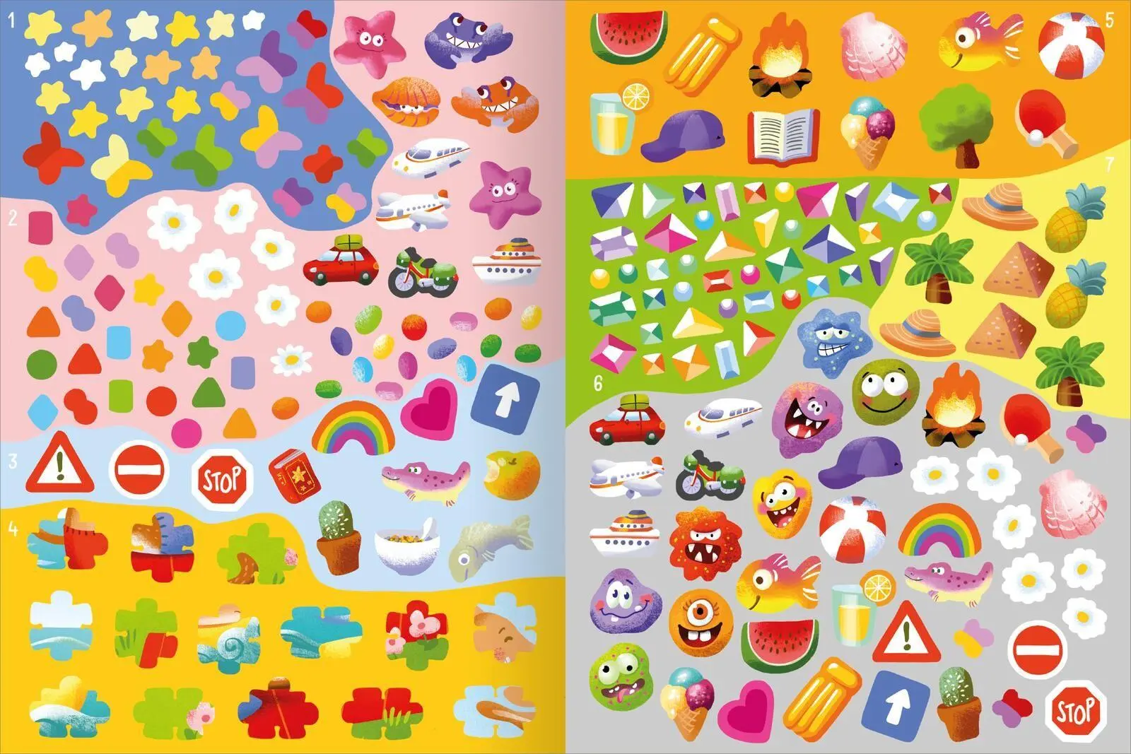 Bild: 9783845867458 | Mein erstes Sticker-Bastelheft - Ferien | Sabine Legien | Taschenbuch