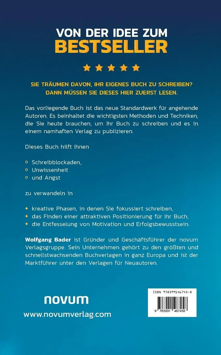 Rückseite: 9783991467458 | Buch schreiben und verlegen mit System - Von der Idee zum Bestseller