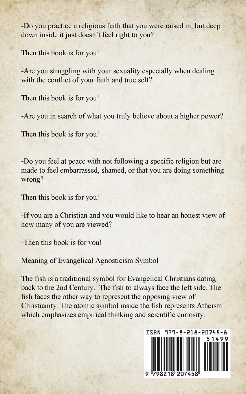 Rückseite: 9798218207458 | Evangelical Agnosticism | Carmine Snyder | Taschenbuch | Englisch