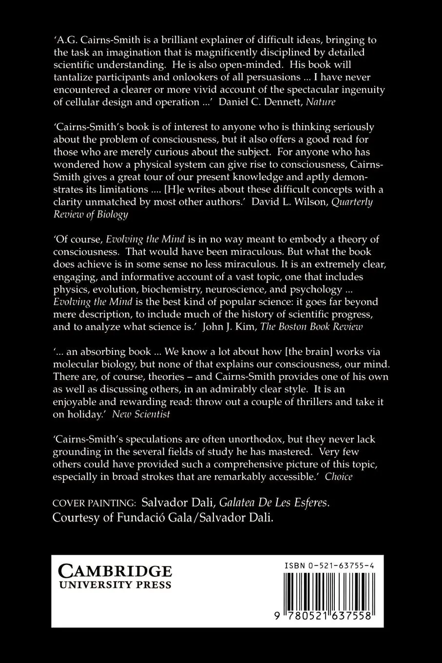 Rückseite: 9780521637558 | Evolving the Mind | A. G. Galexander Cairns-Smith (u. a.) | Buch