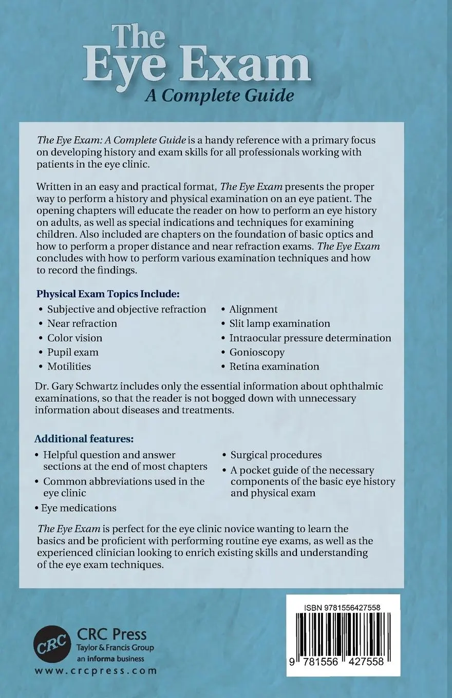 Rückseite: 9781556427558 | The Eye Exam | A Complete Guide | Gary S. Schwartz | Taschenbuch