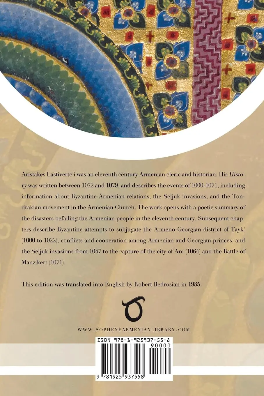 Rückseite: 9781925937558 | Aristakes Lastivertc'i's History | Aristakes Lastivertc'i | Buch