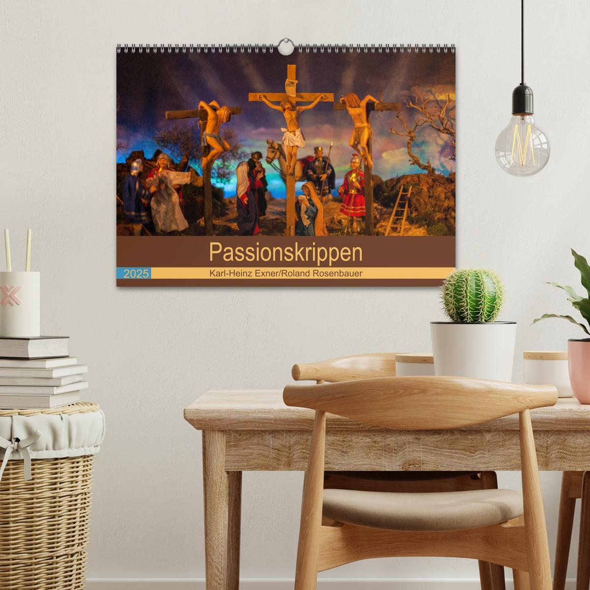 Bild: 9783435377558 | Passionskrippen (Wandkalender 2025 DIN A3 quer), CALVENDO...