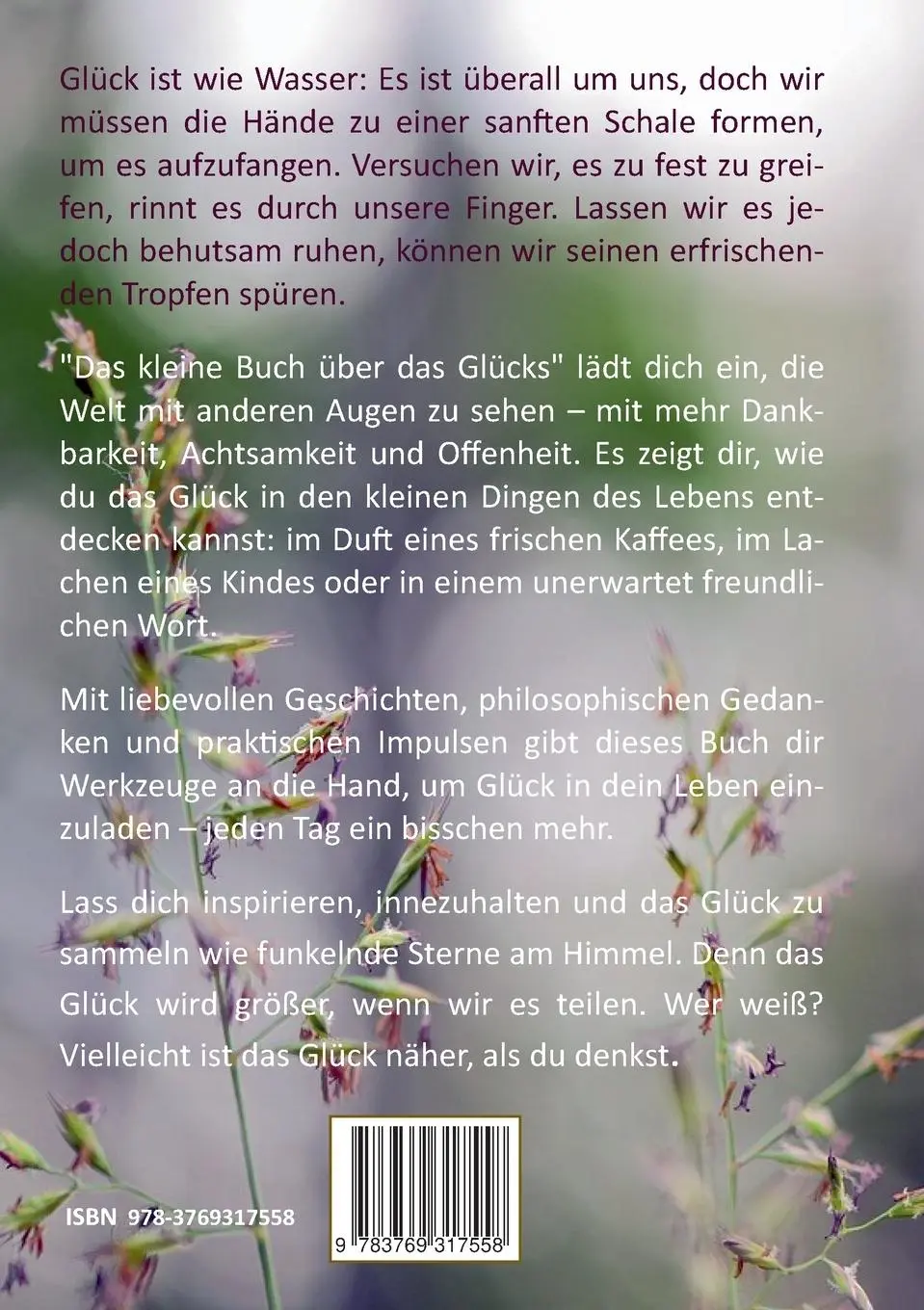 Rückseite: 9783769317558 | Das kleine Buch über das Glück | Yusuf M. Çavak | Taschenbuch | 50 S.
