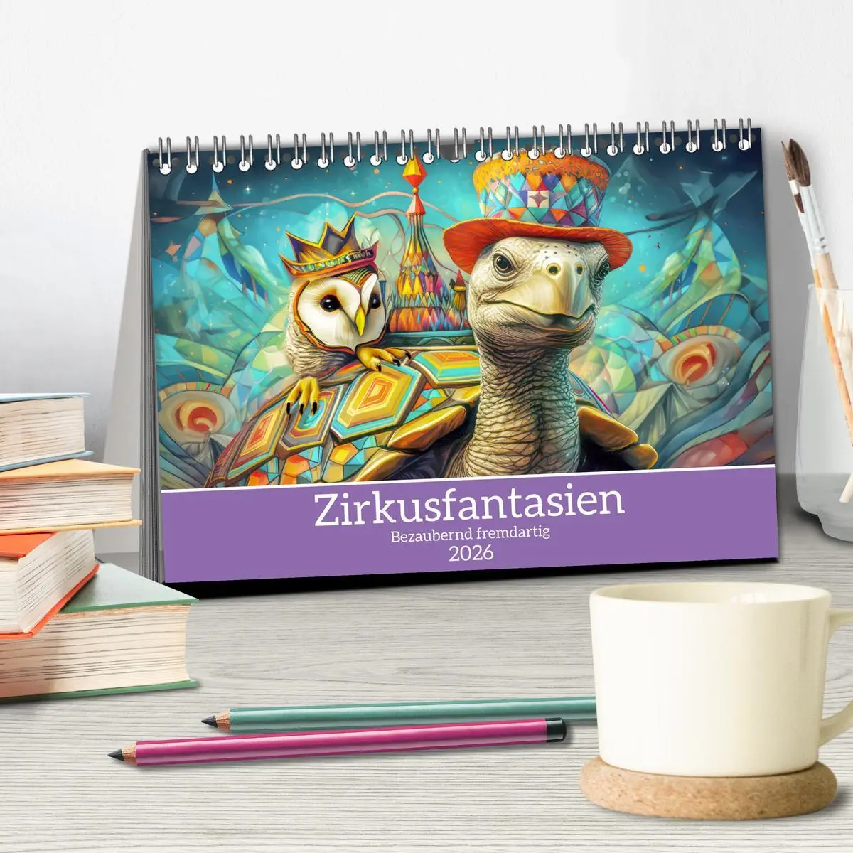 Bild: 9783457387658 | Zirkusfantasien - Bezaubernd fremdartig (Tischkalender 2026 DIN A5...