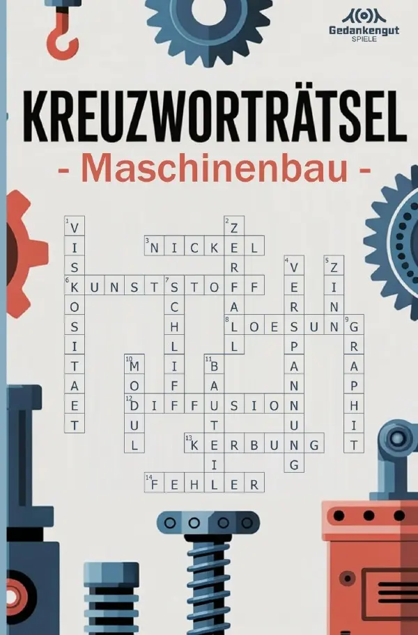 Cover: 9783819727658 | Kreuzworträtsel Maschinenbau | Gedankengut Spiele | Taschenbuch | 2025