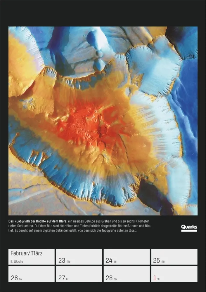 Bild: 9783840037658 | Quarks. Die Welt, wie du sie noch nie gesehen hast Wochenplaner 2026