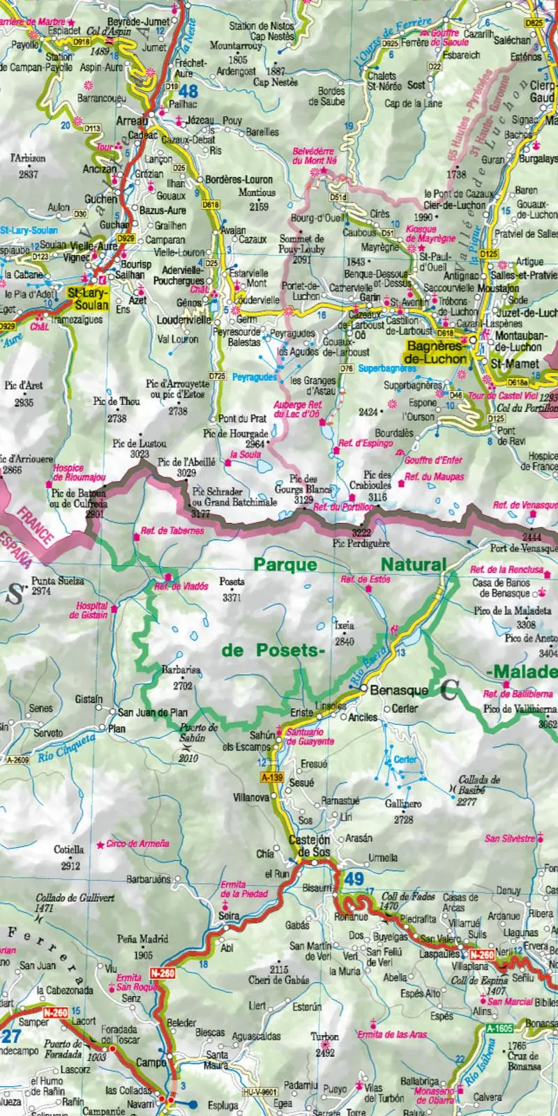 Bild: 9783939997658 | MoTourMaps Pyrenäen (Frankreich - Spanien) Auto- und Motorradkarte...