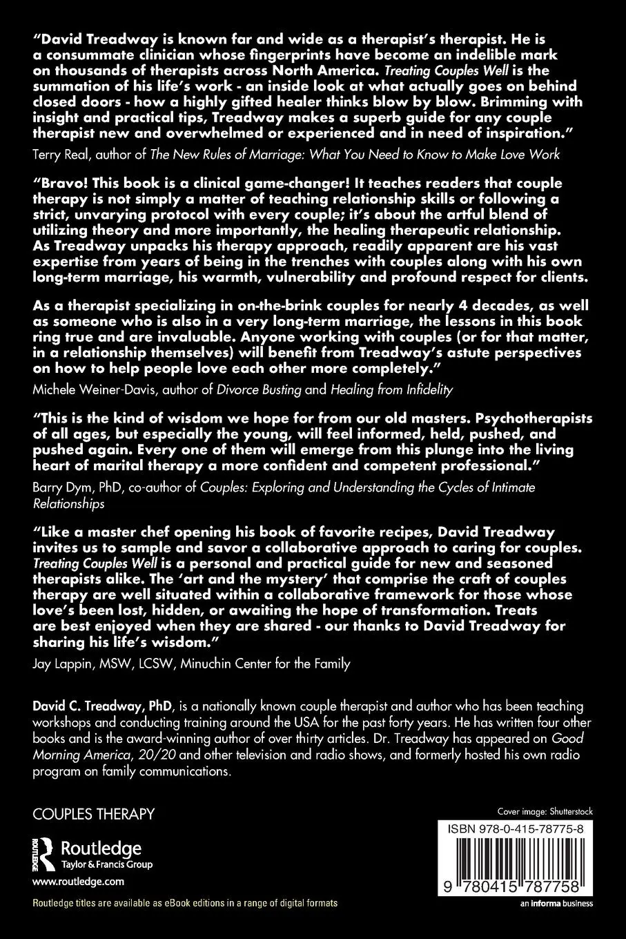 Rückseite: 9780415787758 | Treating Couples Well | David C. Treadway | Taschenbuch | Englisch