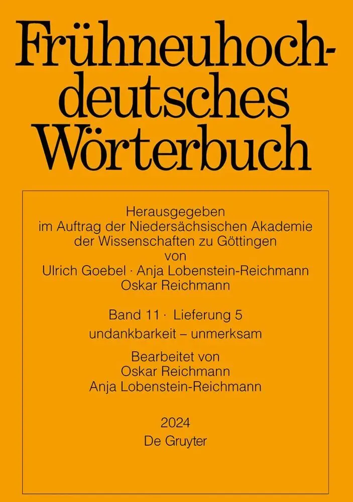 Cover: 9783111077758 | Frühneuhochdeutsches Wörterbuch. Band 11/Lieferung 5 | Oskar Reichmann