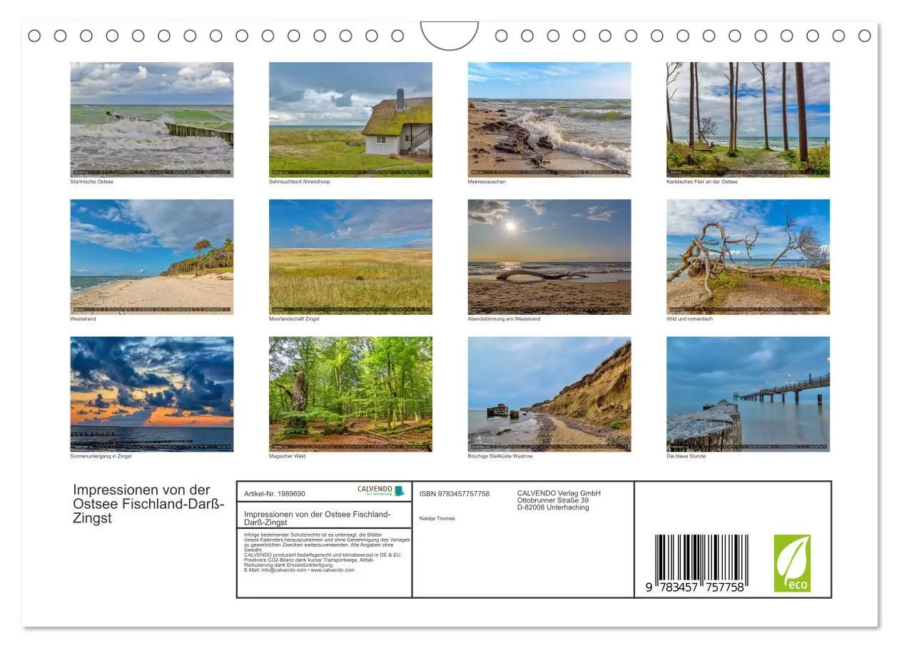 Bild: 9783457757758 | Impressionen von der Ostsee Fischland-Darß-Zingst (Wandkalender...