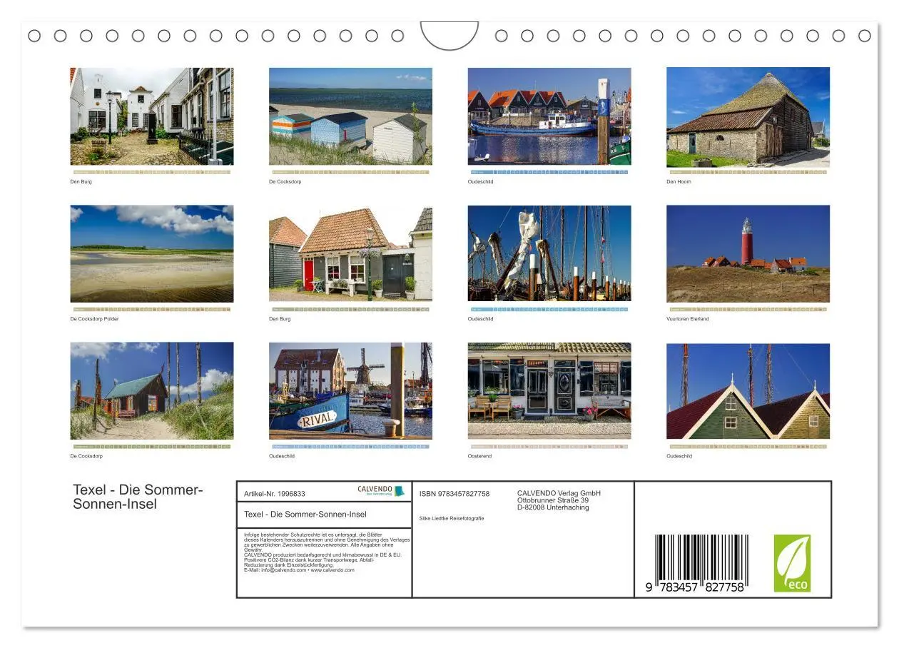 Bild: 9783457827758 | Texel - Die Sommer-Sonnen-Insel (Wandkalender 2026 DIN A4 quer),...