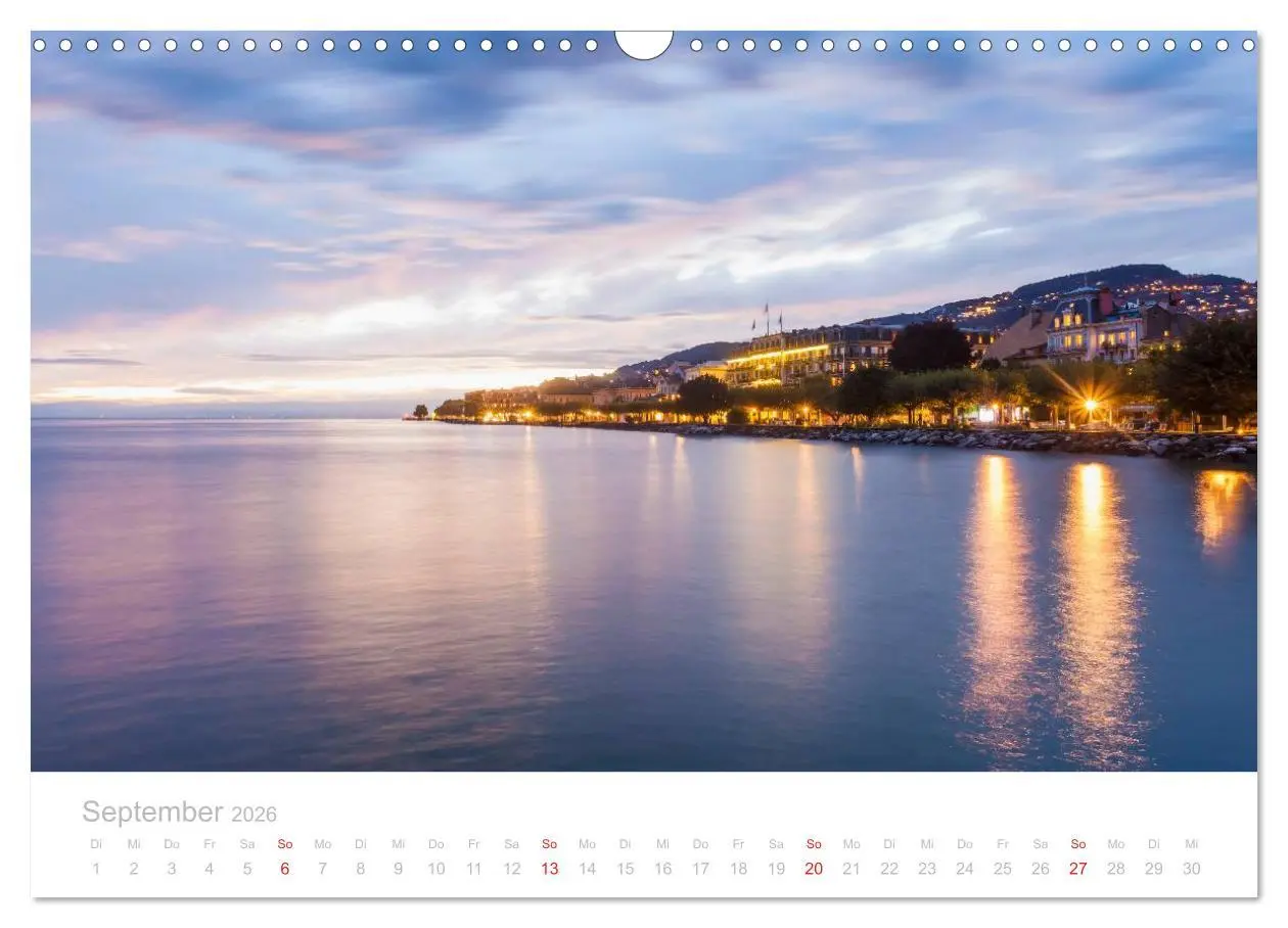 Bild: 9783516087758 | GENFER SEE Das Schweizer Ufer (Wandkalender 2026 DIN A3 quer),...