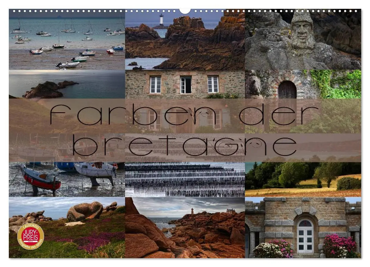 Cover: 9783516157758 | Farben der Bretagne (Wandkalender 2026 DIN A2 quer), CALVENDO...