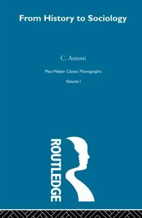 Cover: 9780415847858 | From Hist To Sociology V1 | C. Antoni | Taschenbuch | Englisch | 2013