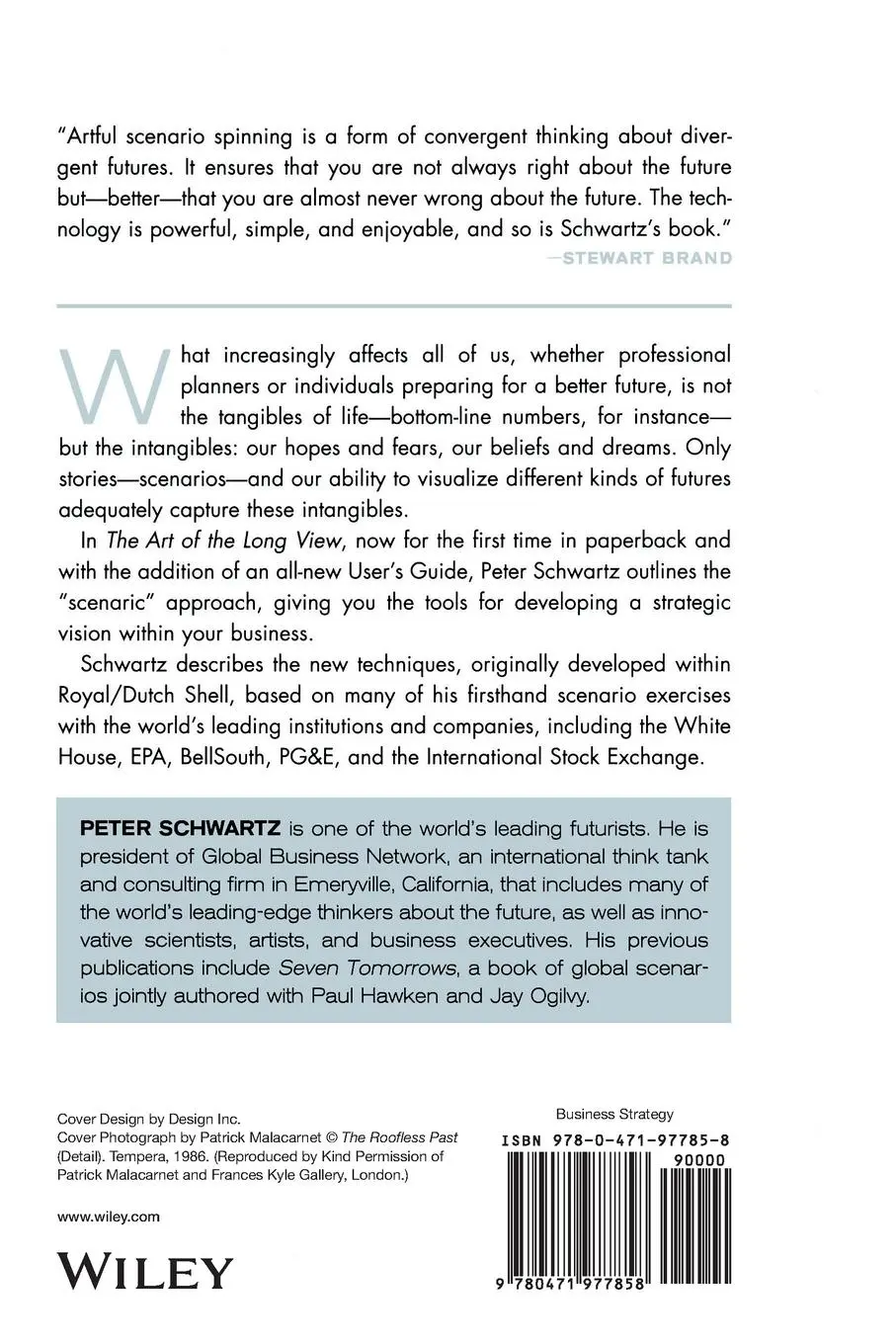 Rückseite: 9780471977858 | Art of the Long View | Peter Schwartz | Taschenbuch | Englisch | 1997