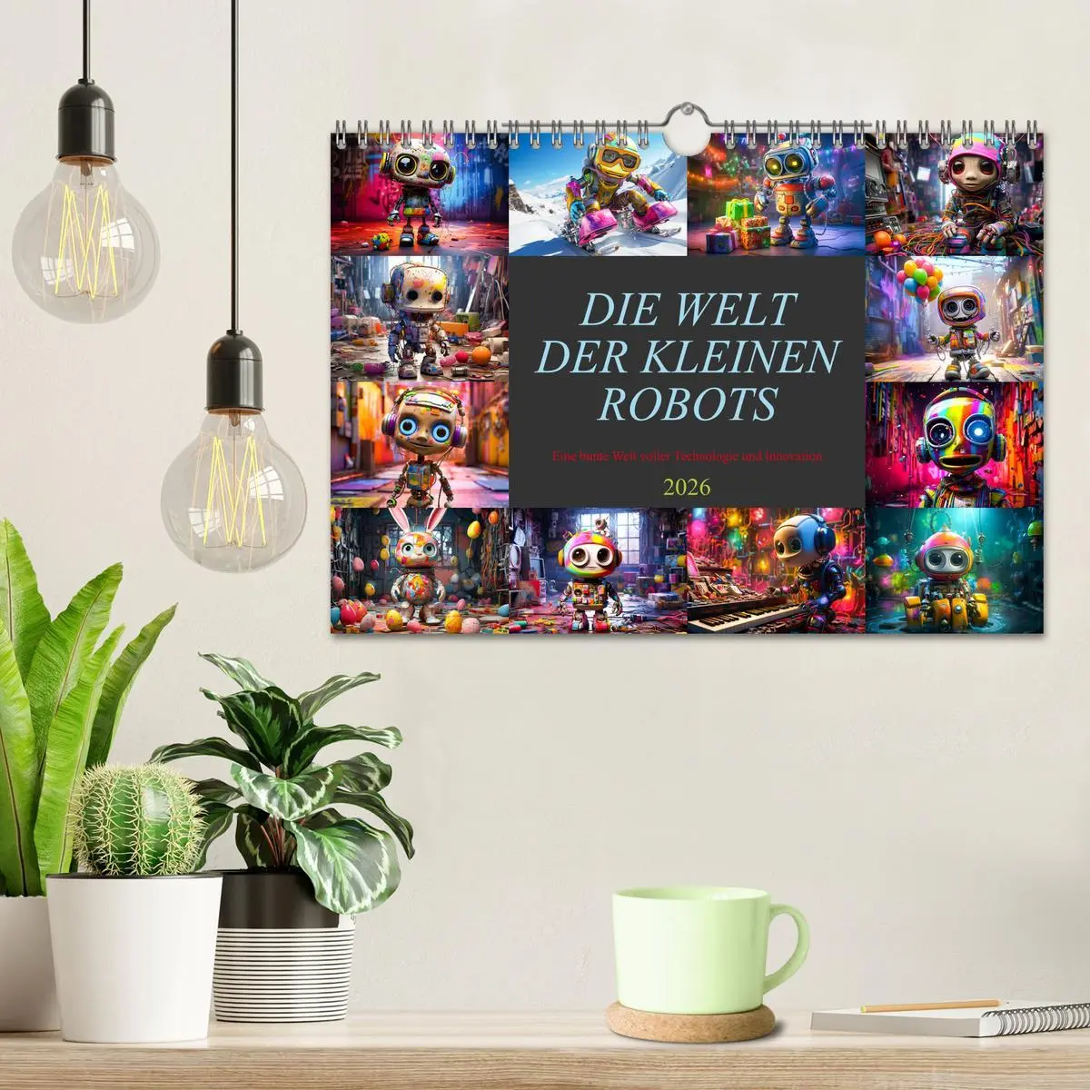Bild: 9783457367858 | Die Welt der kleinen Robots (Wandkalender 2026 DIN A4 quer),...