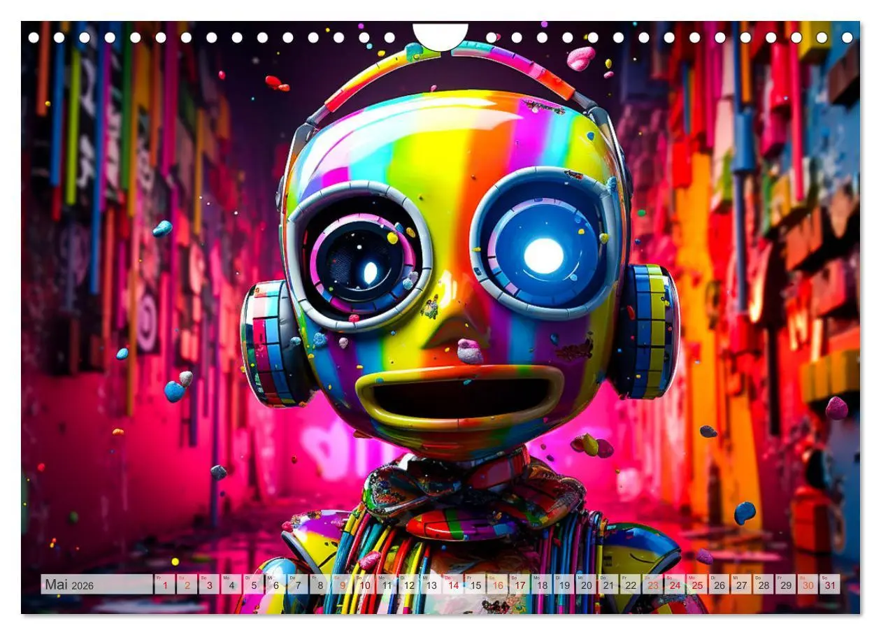 Bild: 9783457367858 | Die Welt der kleinen Robots (Wandkalender 2026 DIN A4 quer),...