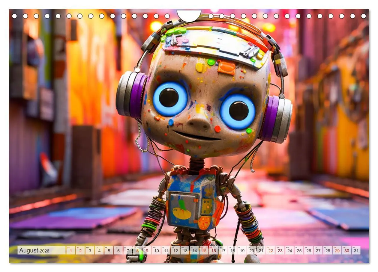 Bild: 9783457367858 | Die Welt der kleinen Robots (Wandkalender 2026 DIN A4 quer),...