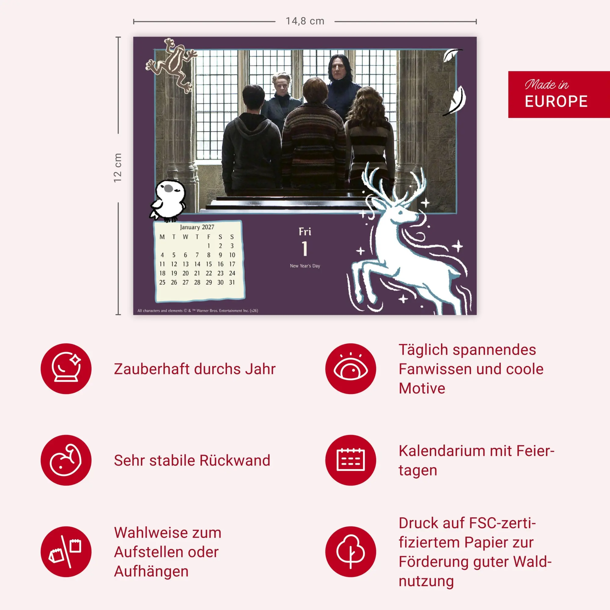 Bild: 9783756417858 | Harry Potter Tagesabreißkalender 2027 | Heye | Kalender | 320 S.