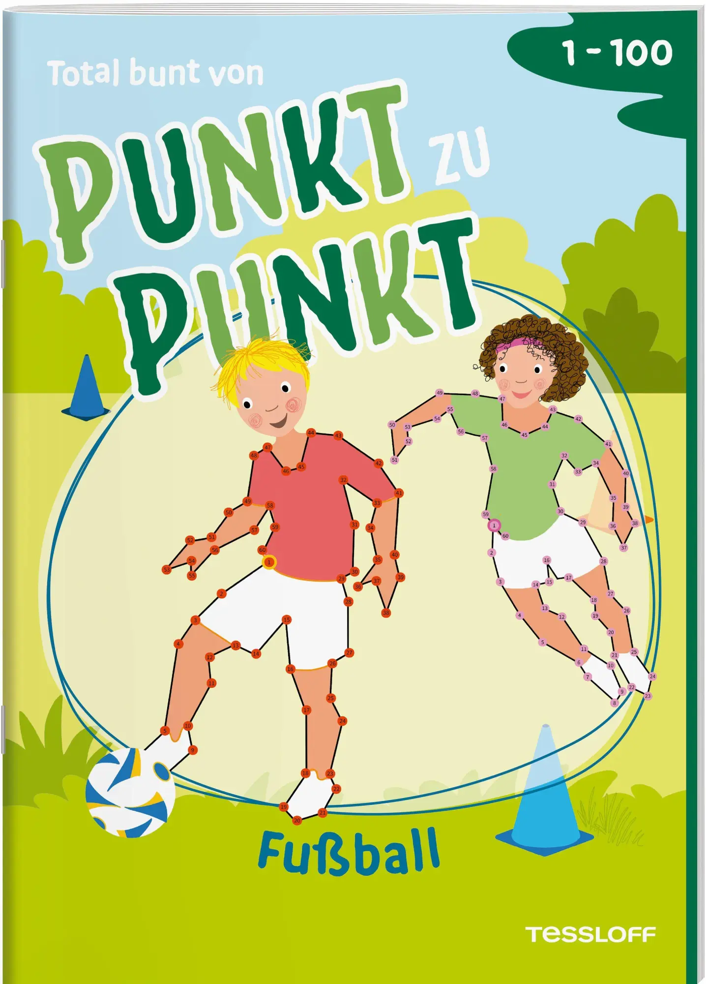 Cover: 9783788647858 | Total bunt von Punkt zu Punkt. Fußball. Von 1 bis 100 | Beurenmeister