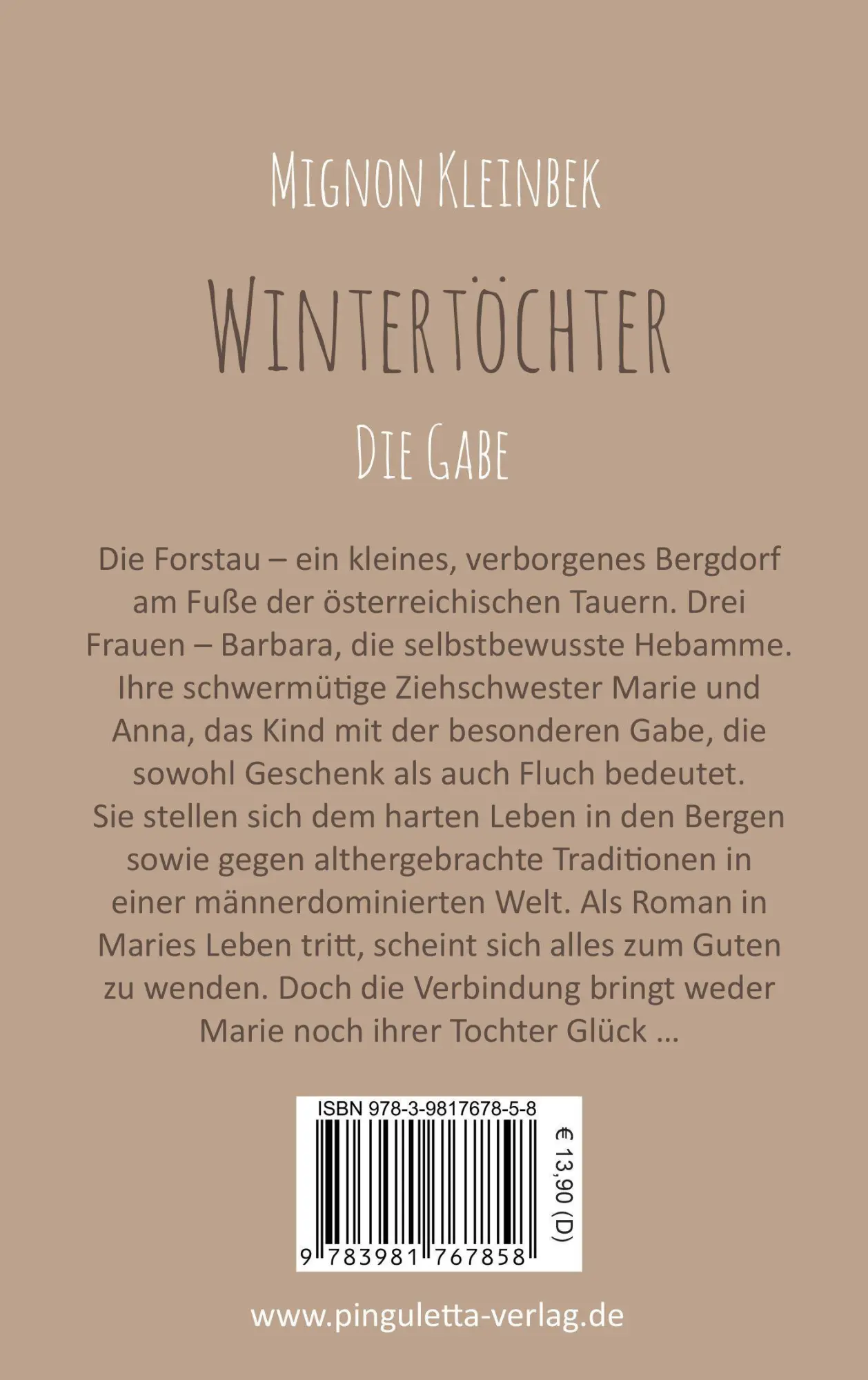 Bild: 9783981767858 | Wintertöchter - Die Gabe | Mignon Kleinbek | Taschenbuch | 372 S.