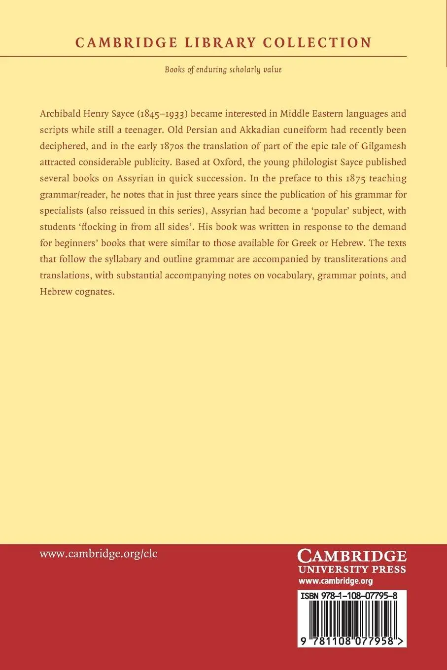 Rückseite: 9781108077958 | An Elementary Grammar with Full Syllabary and Progresssive Reading...