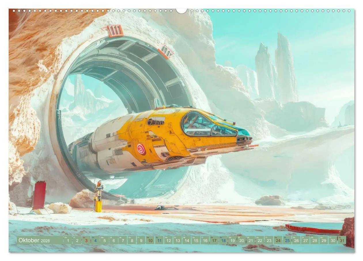 Bild: 9783457287958 | Fantasievolle Zukunftswelten - Science Fiction (Wandkalender 2026...