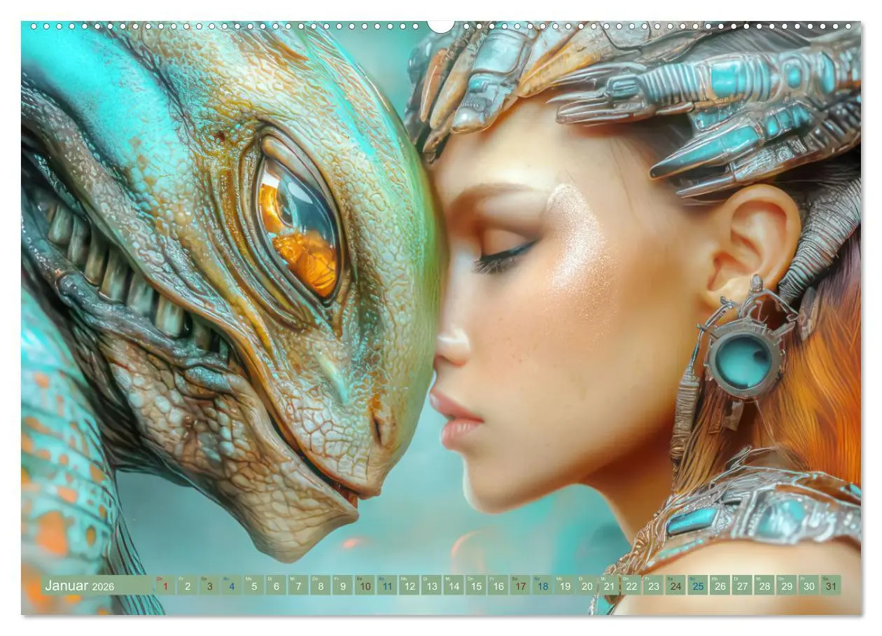 Bild: 9783457287958 | Fantasievolle Zukunftswelten - Science Fiction (Wandkalender 2026...