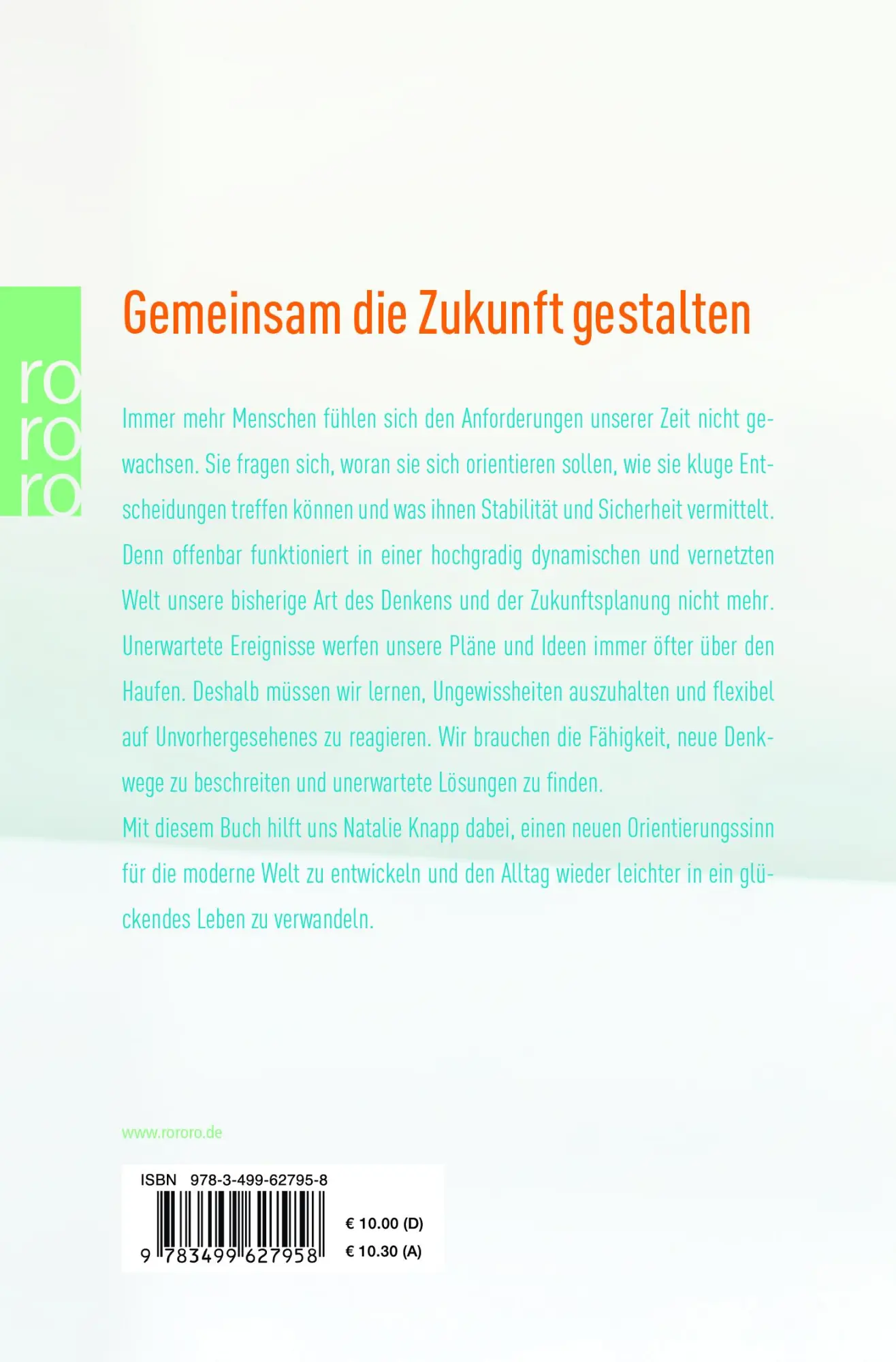 Rückseite: 9783499627958 | Kompass neues Denken | Natalie Knapp | Taschenbuch | 333 S. | Deutsch