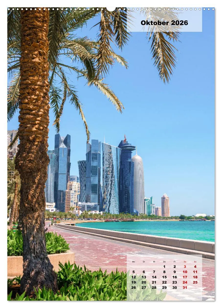 Bild: 9783516377958 | Doha Leuchtende Hauptstadt von Katar (Wandkalender 2026 DIN A2...